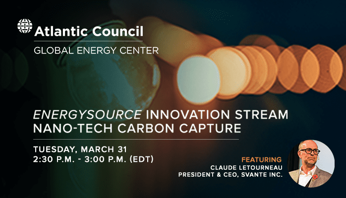 Energy Source Innovation Stream - Nanotech Carbon Capture with Claude Letourneau
